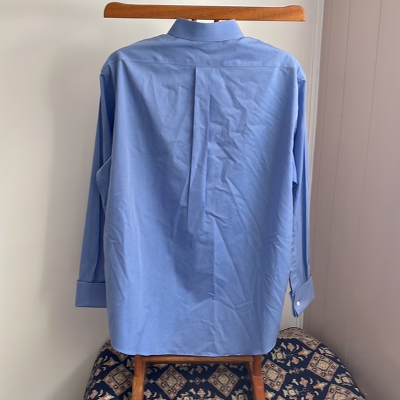 Brooks Brothers size 17 Regular-Fit blue Dress shirt with French cuffs - Picture 5 of 7